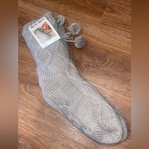 NWT Muk Luks Long Fuzzy Socks